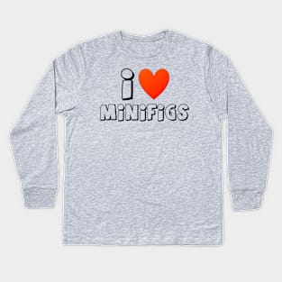 I Love Minifigs Kids Long Sleeve T-Shirt